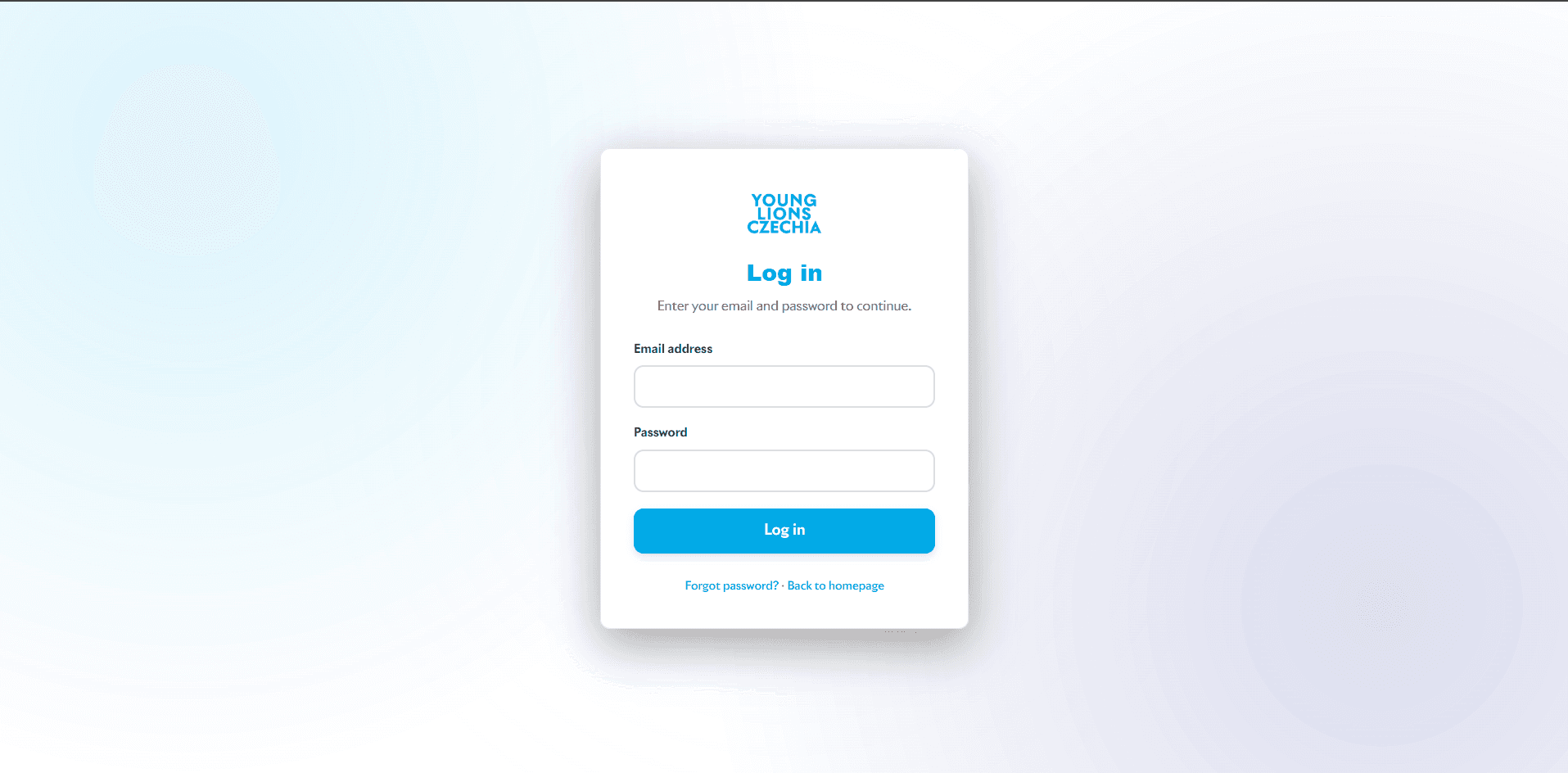 Komunitní a registrační platforma Young Lions Czechia